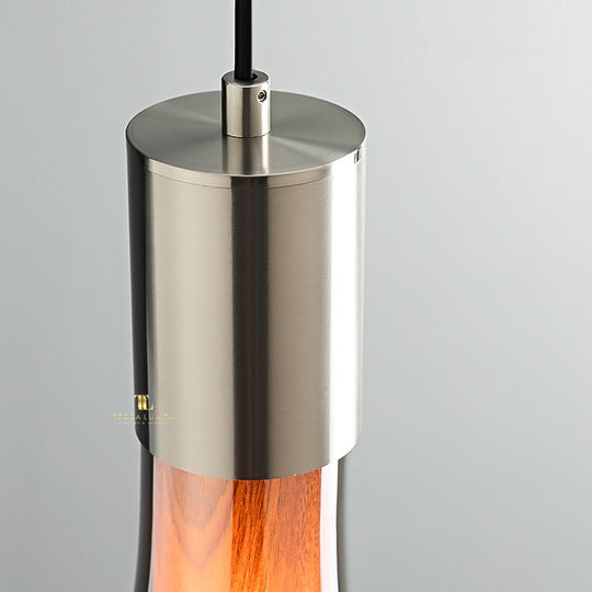 Arlo Smoked Glass Adjustable Single Pendant