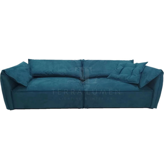 Hudson Elephant Ear Teal Sofa