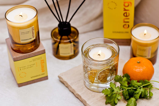 Elements - Energy - Bitter Orange & Coriander - Scented Candle - Boxed Tumbler