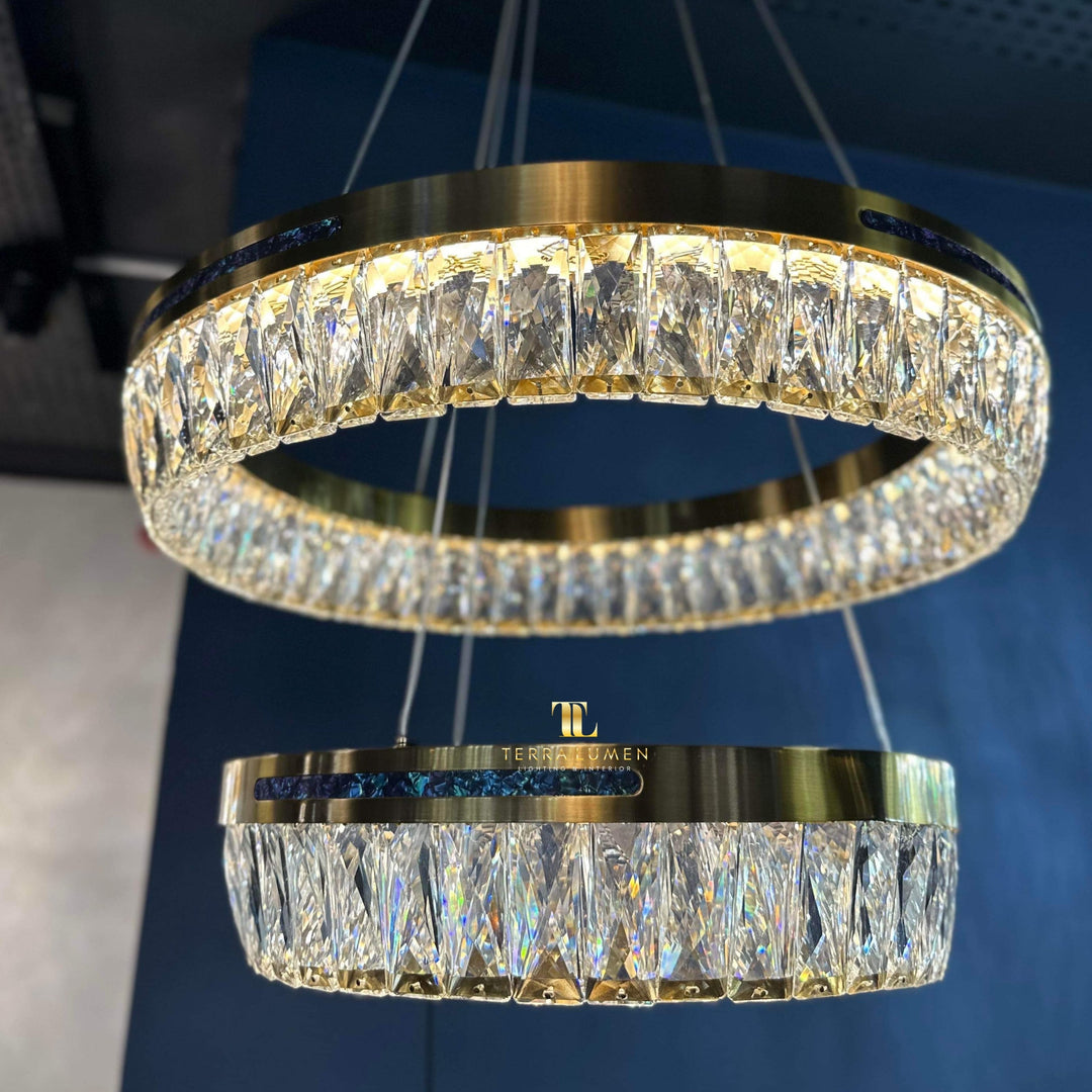 The Lorenzo 2-Ring Hanging Chandelier