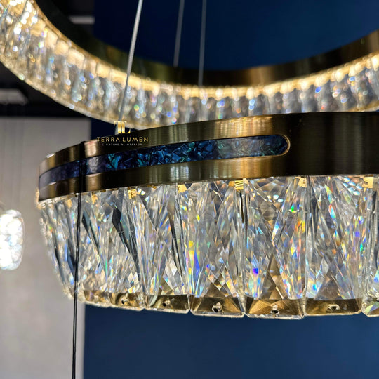 The Lorenzo 2-Ring Hanging Chandelier