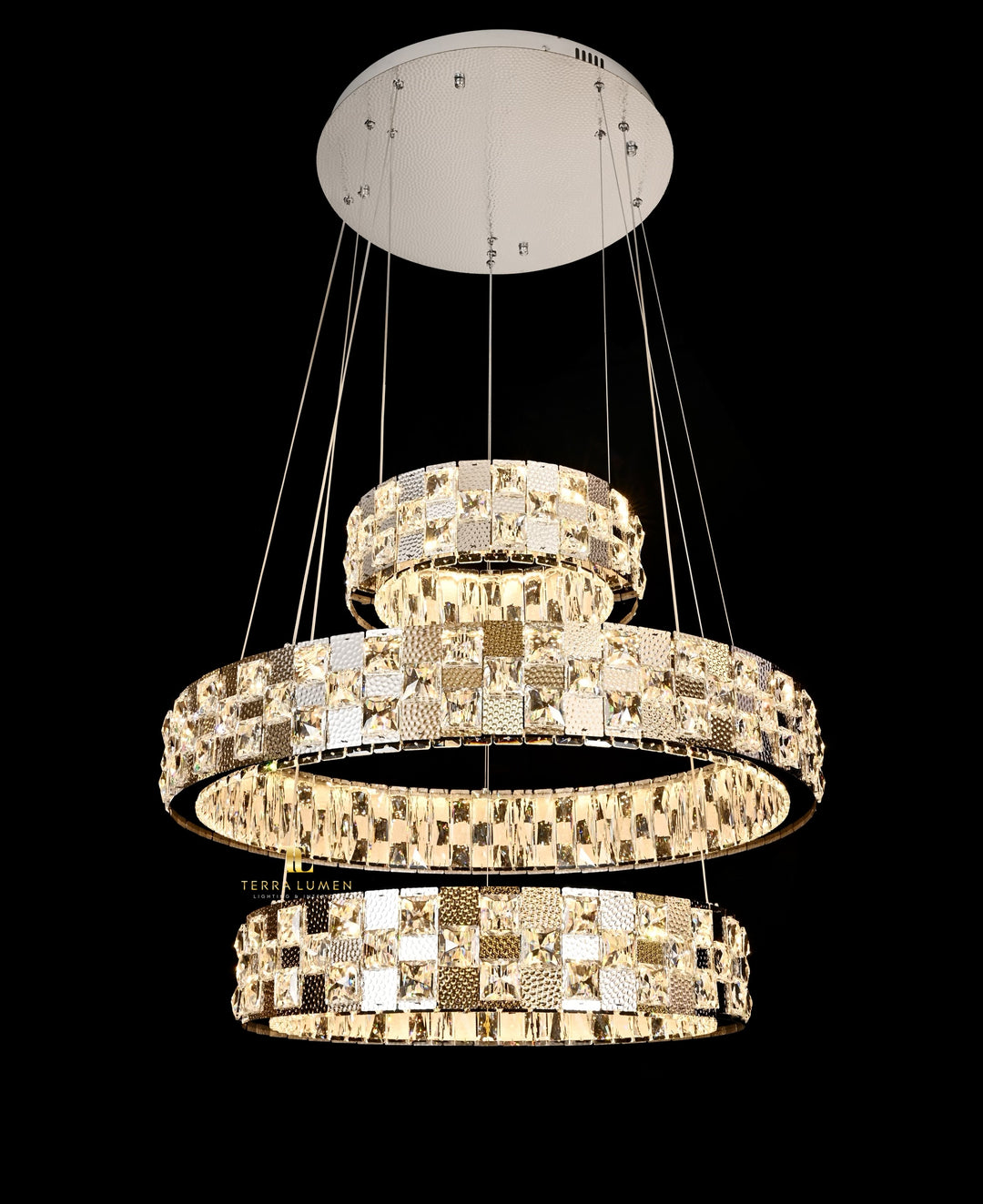 Seraphina 3-Ring Chandelier