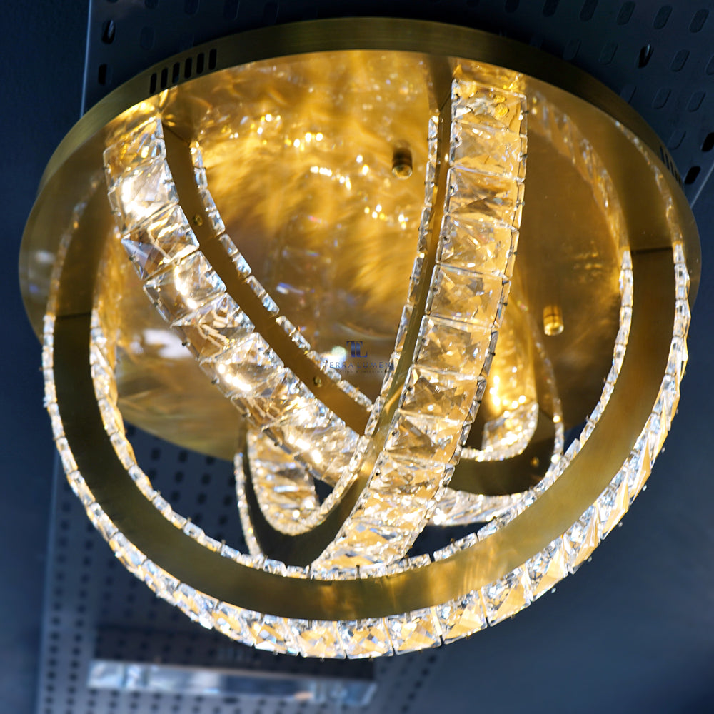 The Helix Gold Ceiling Light