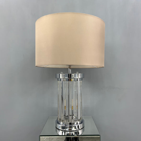 Platinum Crystal Table lamp with Shade