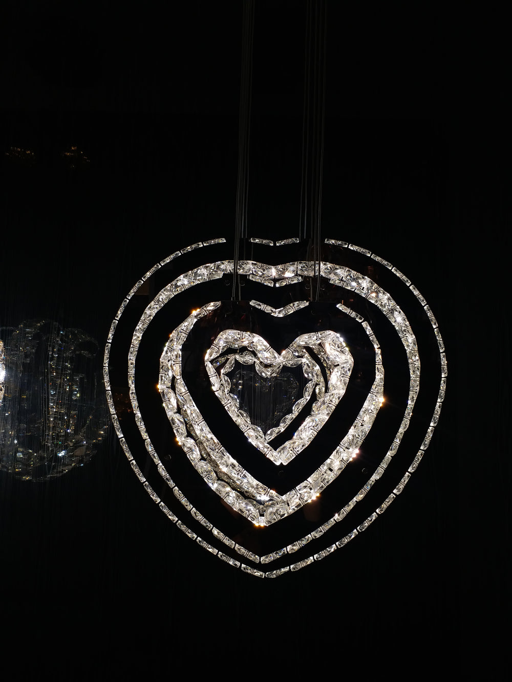 Heart Collection 5-Pendant Hanging Hearts | DISPLAY