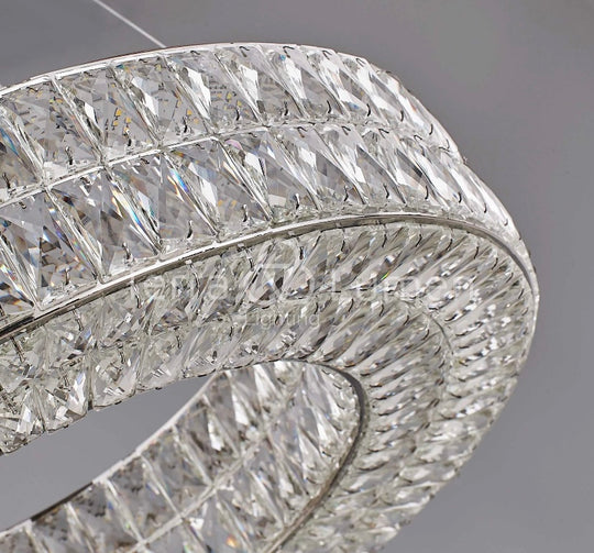 The Large Ring Modern Crystal Chandelier | Easy Fit