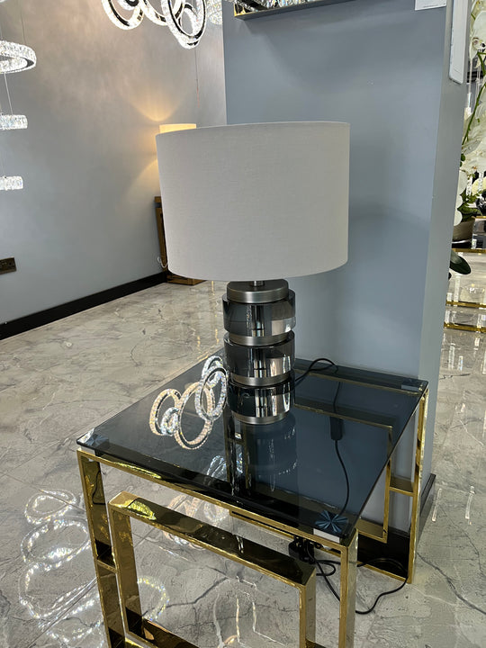 Remi Crystal table lamp with shade